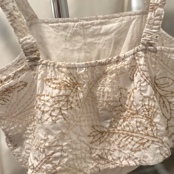 BNWOT Zara Girls embroidered tank top (fits woman size S, B/C cup) - Picture 6 of 7